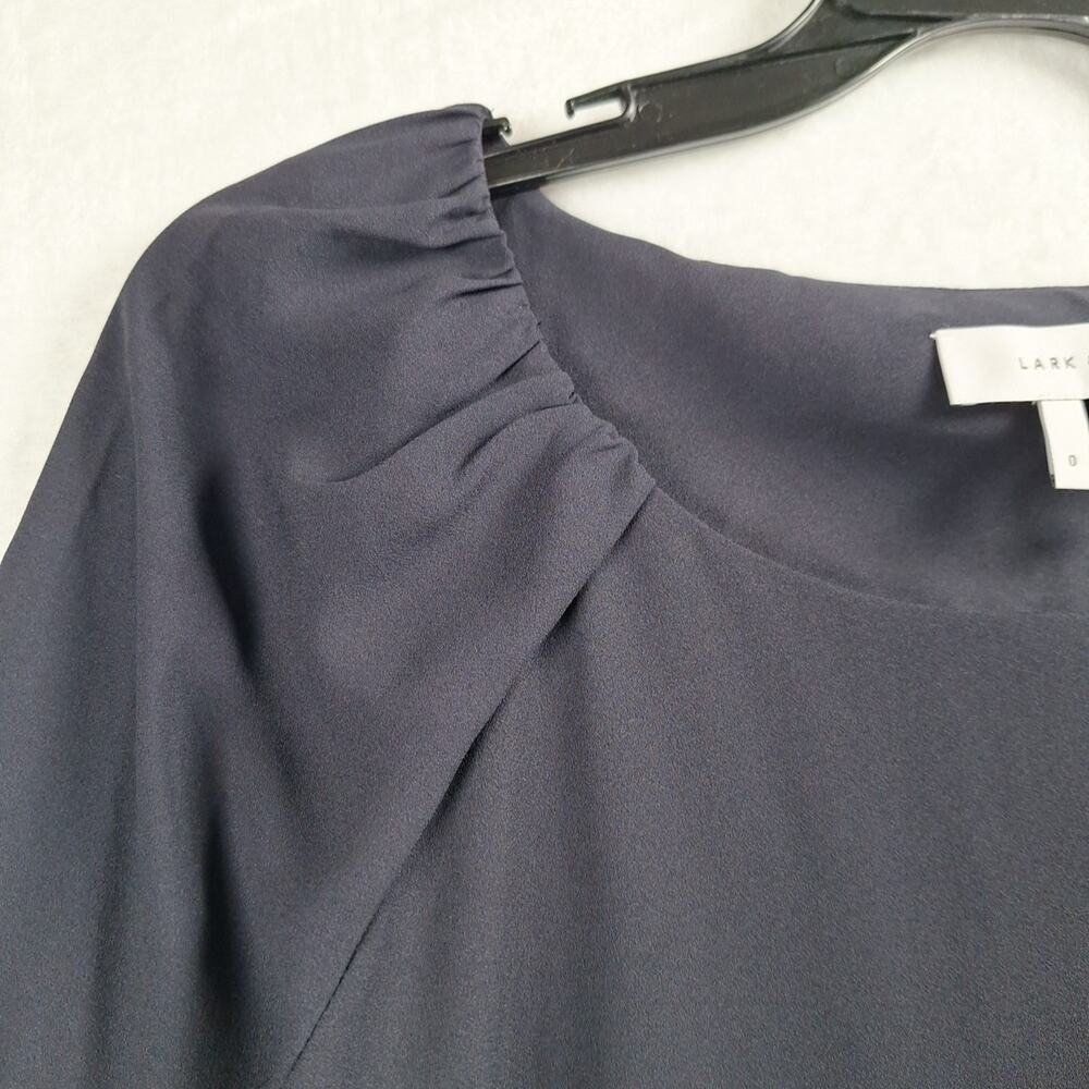 Lark & Ro Womens Size O Black Long Sleeve Pullover Blouse Top Shirt - Picture 9 of 11